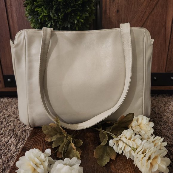 Italian Woodward & Lothrop Leather Handbag - Picture 1 of 12